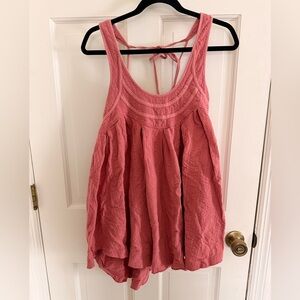 Free People Coral Tank Top